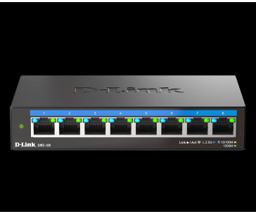 D-Link DMS-108/E 8-Port Multi-Gigabit Unmanaged Switch