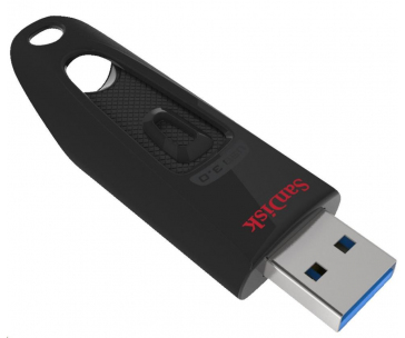 SanDisk Flash Disk 128GB Ultra, USB 3.0, černá (GREAT FOR TV MESSAGE ON PACK)