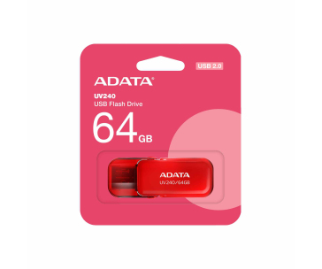 ADATA Flash Disk 64GB UV240, USB 2.0, červená