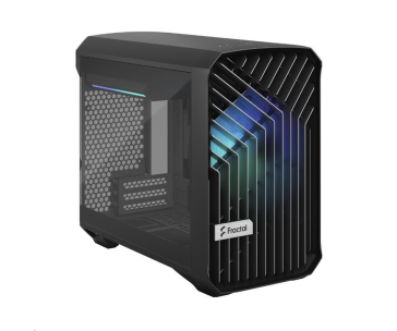 FRACTAL DESIGN skříň Torrent Nano RGB Black TG Light Tint, USB 3.1 Type-C, 2x USB 3.0, bez zdroje, mITX