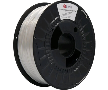 C-TECH Tisková struna (filament) PREMIUM LINE, Silk PLA, dopravní bílá, RAL9003, 1,75mm, 1kg