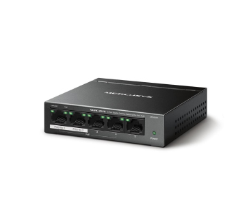 MERCUSYS switch MS105GP (5xGbE,4xPoE+,65W,fanless)