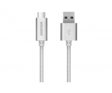 AVACOM TPC-100S kabel USB - USB Type-C, 100cm, stříbrná