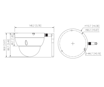 Dahua IPC-HDBW1230DE-SW-0280B, IP kamera, 2Mpx, 1/3" CMOS, objektiv 2,8 mm, IR<30, IP67, IK10, Wi-Fi