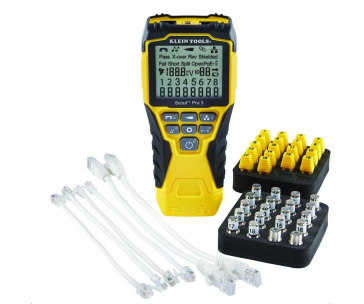 KLEIN TOOLS - VDV Scout® Pro 3 Tester Kit Locator (PoE) - 18x RJ45, 18x F-konektor