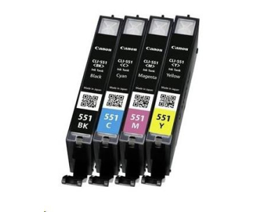 Canon CARTRIDGE CLI-551 multi pack pro Pixma iP, Pixma iX, Pixma MG a Pixma MX 6850, 725x, 925, 8750 (300 str.)