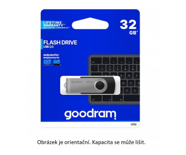 GOODRAM Flash Disk 64GB UTS2, USB 2.0, černá