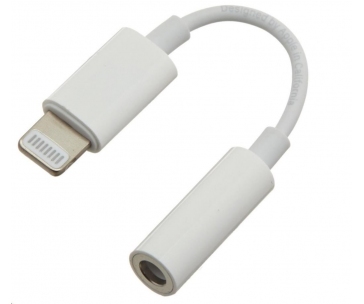 PREMIUMCORD Apple Lightning audio redukční kabel na 3.5 mm stereo jack/female, bílý