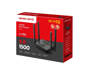 MERCUSYS MR62X WiFi6 router (AX1500,2,4GHz/5GHz,2xGbELAN,1xGbEWAN)