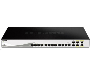 D-Link DXS-1210-16TC 16-port 10Gigabit Smart Managed Switch, 12x 10GbE RJ45, 2x 10GbE SFP+, 2x 10GbE RJ45/SFP+ combo