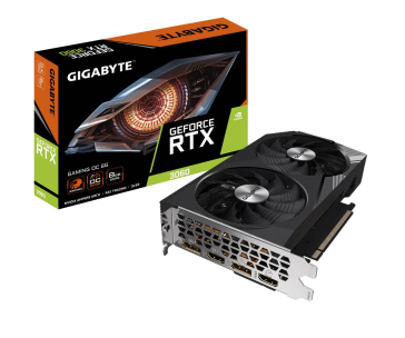 GIGABYTE VGA NVIDIA GeForce RTX 3060 GAMING LHR OC 8G, 8G GDDR6, 2xDP, 2xHDMI