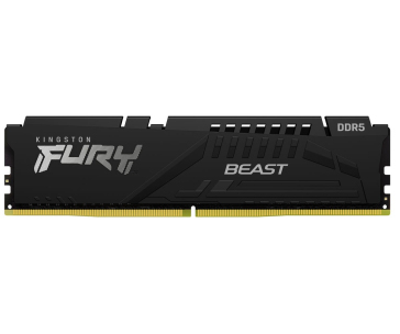 KINGSTON DIMM DDR5 16GB 6800MT/s CL34 ECC FURY Beast XMP Černá