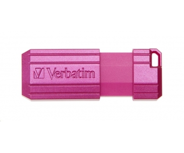 VERBATIM Flash Disk 16GB Hi-Speed Store 'n' Go, Pinstripe, USB 2.0, Hot růžová