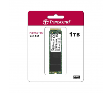 TRANSCEND SSD 110Q 1TB, M.2 2280, PCIe Gen3x4, NVMe, M-Key, QLC, DRAM-less