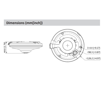 Dahua IPC-EW5541-AS, IP kamera, 5Mpx, 1/2,7" CMOS, objektiv 1,4 mm, IR<10, PoE