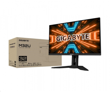 GIGABYTE LCD - 31.5" Gaming monitor M32U, SS IPS, 3840 x 2160 UHD, 144Hz, 1000:1, 350cd/m2, 1ms, 2xHDMI, 1xDP