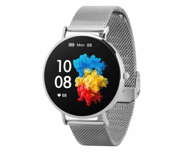 Garett Smartwatch Verona stříbrná, ocel