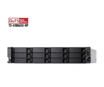 QNAP TS-h1886XU-RP-R2-D1622-32G (4C/XeonD-1622/3,2GHz/32GBRAM/18xSATA/4x2,5GbE/2xSFP+/2xUSB3.2/4xPCIe/RP)