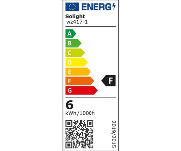 Solight LED žárovka, miniglobe, 6W, E14, 4000K, 510lm, bílé provedení