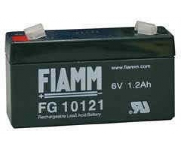 Baterie - Fiamm FG10121 (6V/1,2Ah - Faston 187), životnost 5let