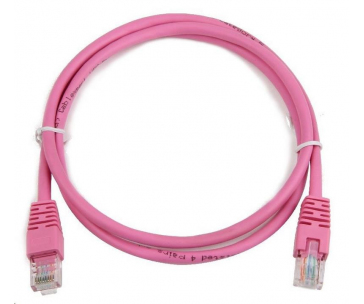 GEMBIRD kabel patchcord Cat5e UTP 3m, růžový