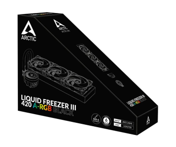 ARCTIC Vodní chladič Liquid Freezer III 420 ARGB, 3x140mm, AM5, LGA1851, černá