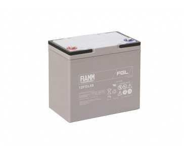 Baterie - Fiamm 12 FGL55 (12V/55Ah - M6) životnost 10let