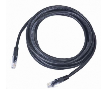 GEMBIRD kabel patchcord Cat5e UTP 0,5m, černý