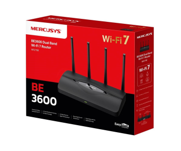 MERCUSYS MR27BE EasyMesh WiFi7 router (BE3600, 2,4GHz/5GHz,1x2,5GbEWAN,1x2,5GbELAN,2xGbE)