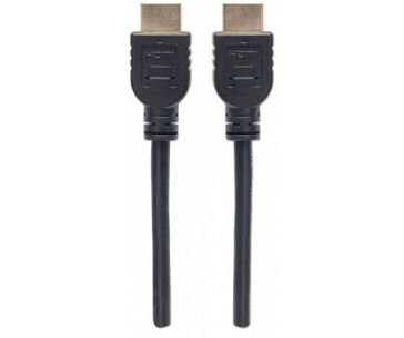 MANHATTAN kabel In-wall CL3 High Speed HDMI s Ethernetem, HEC, ARC, 3D, 4K, stíněný, 1m, Black