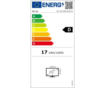 HP LCD E27 G5 27" IPS w/LED micro-edge, 1920x1080, 5ms, 300nits, 1000:1, DP 1.2, HDMI 1.4, 4xUSB3.2