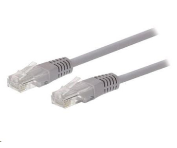 Kabel C-TECH patchcord Cat5e, UTP, šedý, 40m