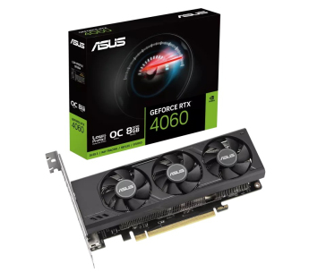 ASUS VGA NVIDIA GeForce RTX 4060 LP BRK OC 8G, 8G GDDR6, 2xDP, 2xHDMI