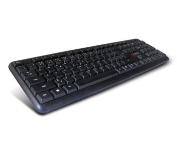 BAZAR - C-TECH klávesnice KB-102 USB, slim, black, CZ/SK "POŠKOZENÝ OBAL"