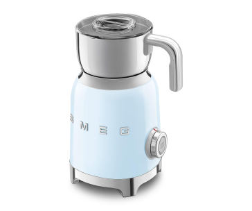 BAZAR - Smeg MFF11PBEU napěňovač mléka, 500 W, 600 ml, horká čokoláda / mléko, lehká pěna, pastelově modrý - opraveno