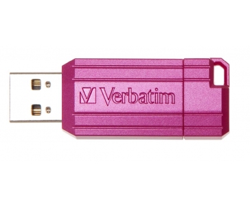 VERBATIM Flash Disk 16GB Hi-Speed Store 'n' Go, Pinstripe, USB 2.0, Hot růžová