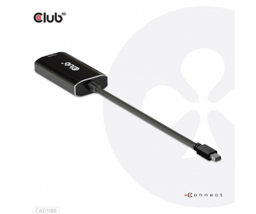 Club3D aktivní adaptér mini DisplayPort 1.4 na HDMI 4K120Hz s DSC1.2 M/F