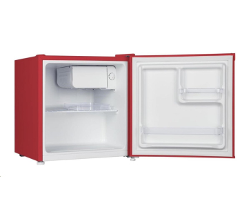 CHiQ CSD46D4RE minibar, 46 litrů, 2 přihrádky, 0 °C až +10 °C, 39 dB, červený - rozbaleno