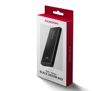 AXAGON EEM2-UB2, USB-C 10Gbps - M.2 NVMe SSD ARROW box, černý