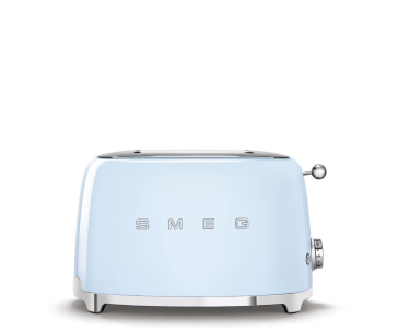 BAZAR - Smeg TSF01PBEU toustovač / topinkovač, 2 toasty, 6 úrovní opékání, zásuvka na drobky, modrá - poš. obal