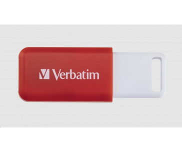 VERBATIM Flash Disk 16GB DataBar USB 2.0 Drive, červená