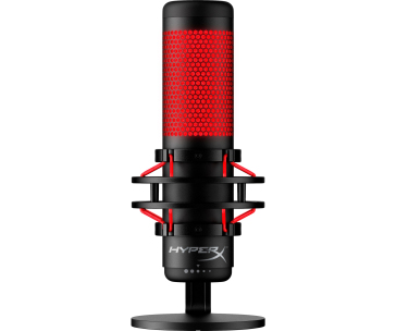 HyperX QuadCast - USB Microphone (Black-Red) - Red Lighting (HX-MICQC-BK) - Mikrofon