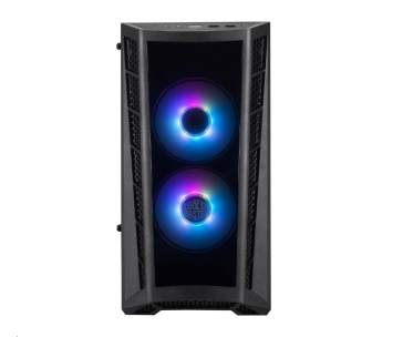 Cooler Master case MasterBox MB320L, aRGB, mATX, Mid Tower, černá, bez zdroje, ARGB ovladač