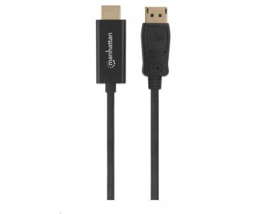 MANHATTAN Kabel DisplayPort na HDMI 1080p, 1m, černý