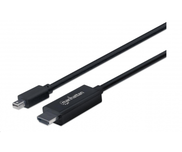 MANHATTAN Kabel Mini DisplayPort na HDMI (1080p), 1.8m, černý