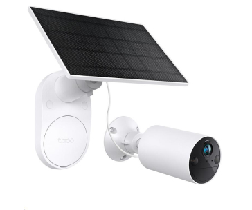 TP-Link Tapo C410 KIT venkovní kamera, solární panel (3MP, 2K QHD, 1296p, IR 9m, WiFi, micro SD card, IP65)