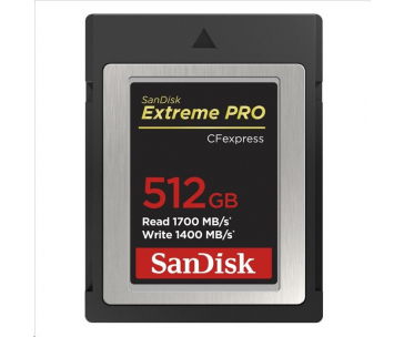 SanDisk Extreme Pro CFexpress Card 512GB, Type B, 1700MB/s Read, 1200MB/s Write