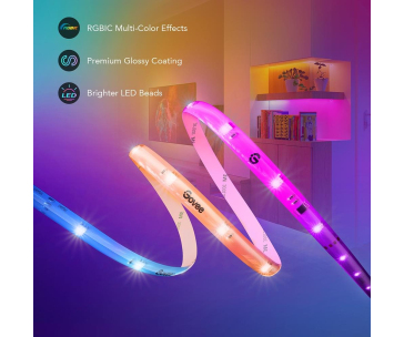 BAZAR - Govee WiFi RGBIC Smart PRO LED pásek 10m - extra odolný - pošk. obal (Komplet)