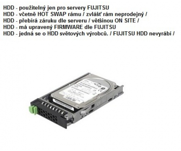 FUJITSU HDD SRV SAS 12G 1.8TB 10K 512e HOT PL 2.5' EP pro RX2520M4, TX1330M3, RX1330M3, RX1330M4, TX1330M4