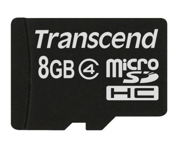 TRANSCEND MicroSDHC karta 8GB Class 4, bez adaptéru